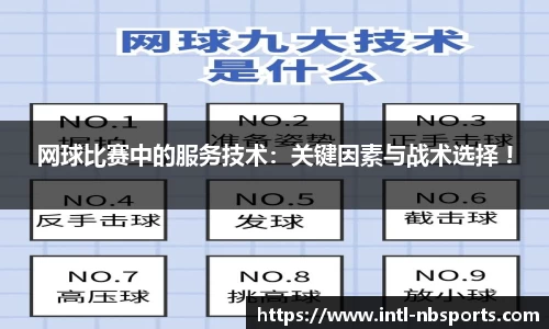 网球比赛中的服务技术：关键因素与战术选择 !